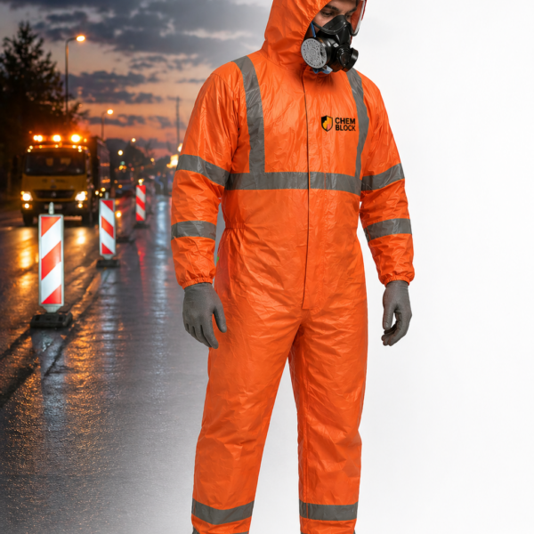 Kombinezon ochronny ChemBlock Spray Hi-Vis (typ 5/6, odblaskowy)